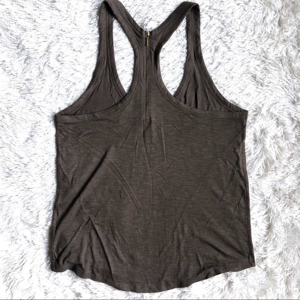Banana Republic Racerback Tank with Exposed Zipper - Picture 2 of 7